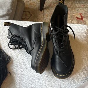 Dr. Martens Black Leather Combat Boots